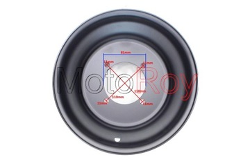 FELGA ATV 8'' 4 ŚRUBY PRZÓD ATV 200 BASHAN CZARNA