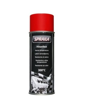 SPRAILA LAKIER SPRAY ŻAROODPORNY CZERWONY 400ML