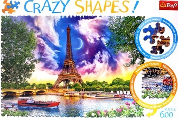 TREFL 600 EL. CRAZY SHAPES - NIEBO NAD PARYŻEM [PUZZLE]