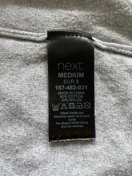 I KOSZULKA POLO NEXT POPIEL PASY