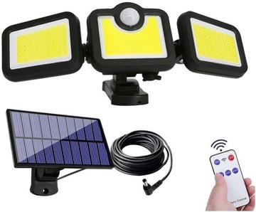 Lampa solarna z czujnikiem zmierzchu ruchu 171 LED