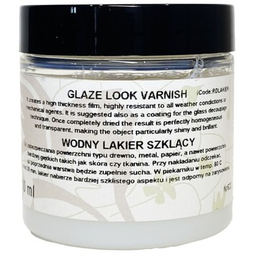 Wodny lakier szklący werniks do decoupage drewna metalu Renesans 110ml