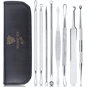 Набор для удаления черных точек, ложки UNY Pimples Wągrów, двусторонние, 8 шт.