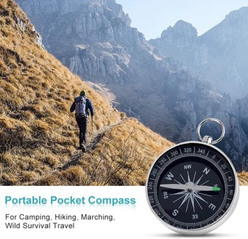 Портативная карманная кнопка компаса Explorer