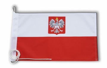 Bandera Flaga Polska 19 x 35cm Poliester 100%
