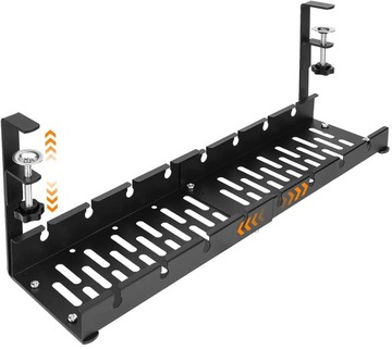 КАБЕЛЬНЫЙ ОРГАНАЙЗЕР ПОД СТОЛЕШНИЦОЙ, РЕГУЛИРУЕМАЯ ПОЛКА