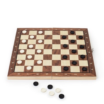 SZACHY, WARCABY, BACKGAMMON 3W1 XINLIYE