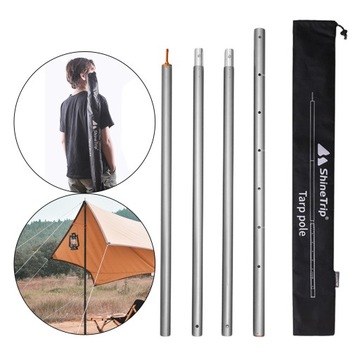 Опорные стержни навеса из алюминиевого сплава и титана