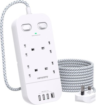 Przedłużacz z gniazdami USB 1,8 m 4-stykowy z wtyczką USB C UK