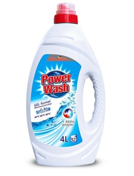 Power Wash WHITE 4L NIEMIECKI Żel do prania BIAŁEGO Weiss