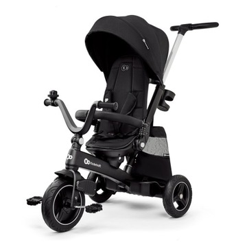 KINDERKRAFT EasyTwist obrotowy rowerek trójkołowy pchacz +akcesoria Black