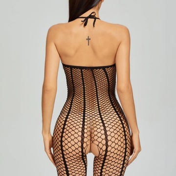 BODY KORONKA BODYSTOCKING DLA PAŃ OTWARTY KROK