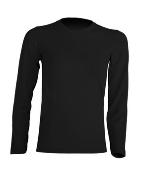 Koszulka bluzka dziecięca t-shirt z długim rękawem czarna 122 JHK 5 - 6 lat