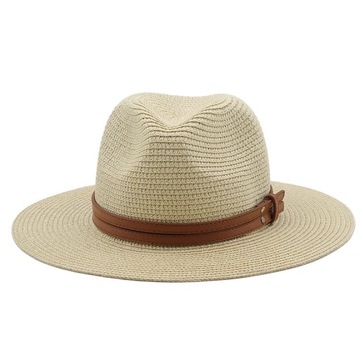 54-58-60CM damskie letnie kapelusze panama szerokie rondo słomkowy
