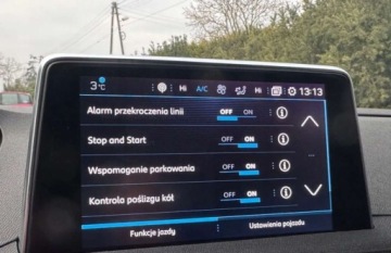 Peugeot 3008 II Crossover 1.5 BlueHDI 130KM 2020 Peugeot 3008 Led Skora Ambiente Kamera LineAssist Pamieci Alu18 Serwis Gwa, zdjęcie 15