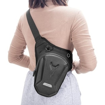 SASZETKA MOTOCYKLOWA NERKA NA UDO NOGĘ BIODRÓWKA Z PASKIEM