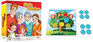 FoxGames MOJA RODZINA GRA planszowa 3 WARIANTY