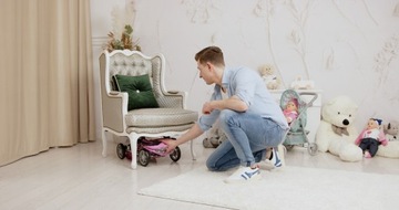 Коляска для куклы 3в1, глубокая коляска, переноска, СУМКА, СУМОЧКА, пеленальный столик, Дорис