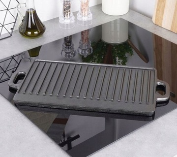 ЧУГУННАЯ ПЛИТА-ГРИЛЬ ЧУГУННАЯ Плита, двусторонняя чугунная сковорода-гриль