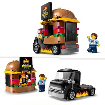 LEGO CITY 60404 ГРУЗОВИК ДЛЯ БУРГЕРОВ + БЕСПЛАТНАЯ СУМКА LEGO РОЖДЕСТВЕНСКИЙ ПОДАРОК
