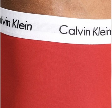 CALVIN KLEIN BOKSERKI 3-PACK BIAŁE-CZERWONE-CZARNE ROZ. XL