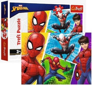 Puzzle dla dzieci 30 elementów Spider-Man i Miguel TREFL 3+