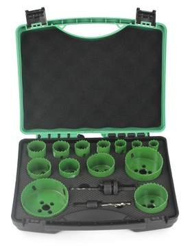 Кольцевые пилы БИ-МЕТАЛЛ, листы ПВХ, гипсокартоны, 16 шт.