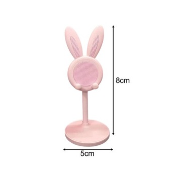 Stojak na telefon Podpórka pod telefon z regulacją wysokości Różowy