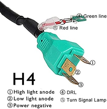 ФАРА МОТОЦИКЛА ПЕРЕДНЯЯ ФОНАРЬ H4 LED 5,75 дюйма