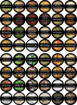 Наклейки Красочные этикетки для специй 192 шт.