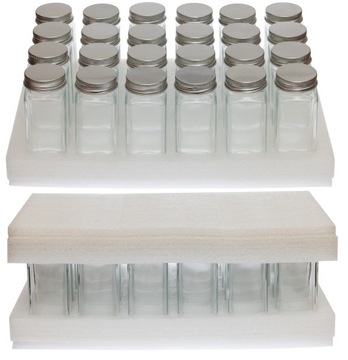НАБОР ОРГАНИЗАТОРА ДЛЯ СПЕЦИЙ ИЗ 24 БАНОК 120 МЛ + ЭТИКЕТКИ + АКСЕССУАРЫ