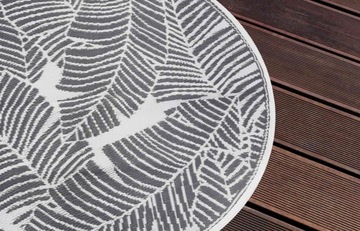 Водонепроницаемый КОВРИК ДЛЯ ТЕРРАСЫ, БАЛКОНА, САДА, КРУГЛЫЙ 120 СМ