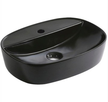Umywalka Nablatowa KR-860 BLM Czarna Półmatowa