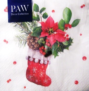 Świąteczne Serwetki Firma Paw 33x33/ 20 szt. w517