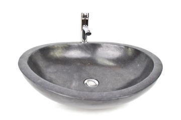 *OVW-P BLACK 45x55 D kamienna umywalka nablatowa