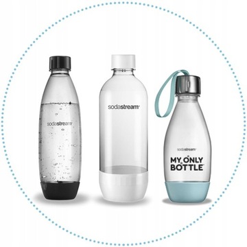 Saturator Soda Stream Terra CZARNY + ENERGY syrop