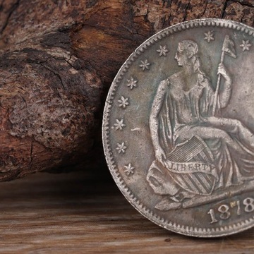 Винтажный американский латунный серебряный доллар США 1878 года