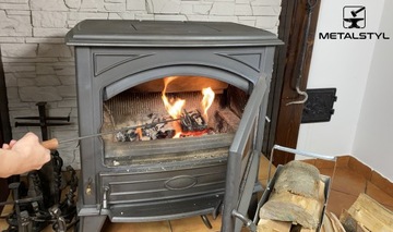 Набор скребок для золы + кочерга для чистки печи-камина