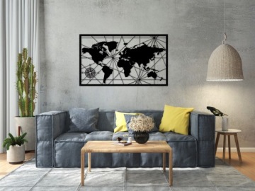 Ажурная картина Украшение стены 3D Панно Карта