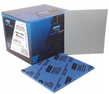 NORTON SOFT TOUCH MICRO FINE P1500-1200 GĄBKA ŚCIERNA 114mm x 139mm - 20szt
