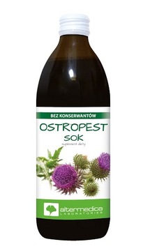 SOK Z NASION OSTROPESTU PLAMISTEGO NATURALNY 500ml