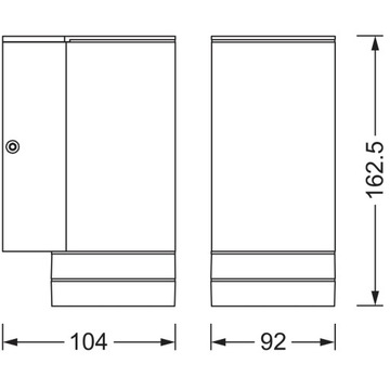 Бра для наружного освещения GU10 LEDVANCE фасадный светильник