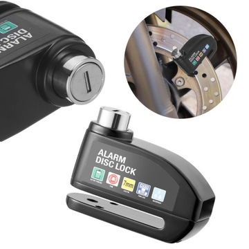 BLOKADA NA TARCZĘ HAMULCOWĄ NA KOŁO ZĘBATE ANTYWŁAMANIOWA 110dB ALARM