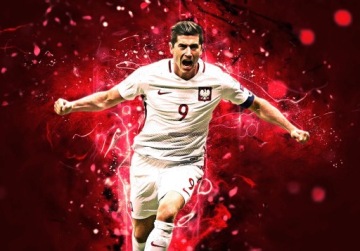Plakat, ROBERT LEWANDOWSKI, #9 , LEWY, RL9, Polska