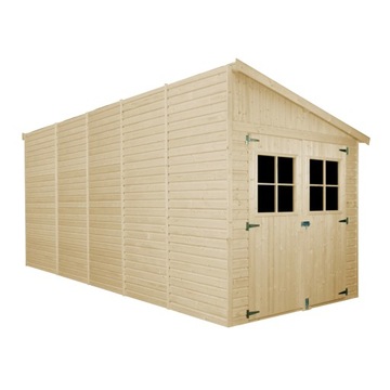 Schowek narzędziowy drewniany, Szopa ogrodowa 10m²