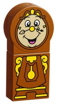 LEGO Duplo dupclock02 Cogsworth z żółtym wahadłem