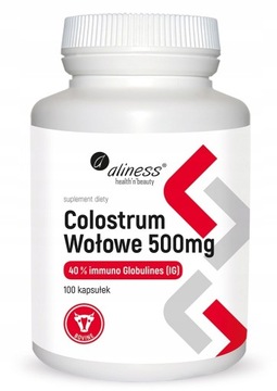 Colostrum Wołowe 500mg 100 kapsułek ALINESS