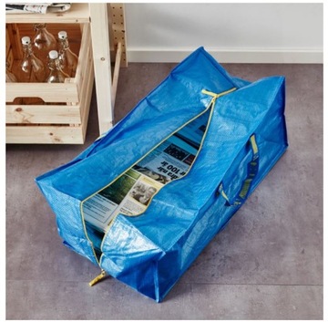 Сумка-тележка IKEA Frakta, синяя, 76 л.