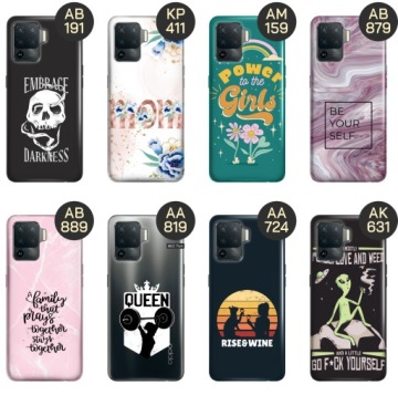 ЧЕХОЛ ДЛЯ OPPO RENO 5 LITE ДИЗАЙН С НАПИСАНИЯМИ ТЕКСТА КРЫШКА КОРПУСА