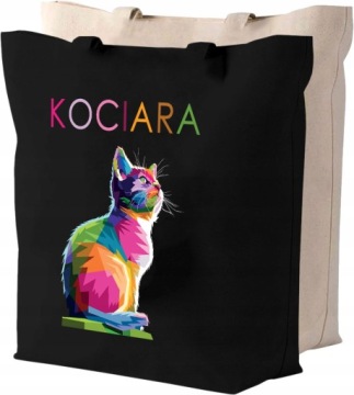 Torba bawełniana DLA KOCIARY + IMIĘ